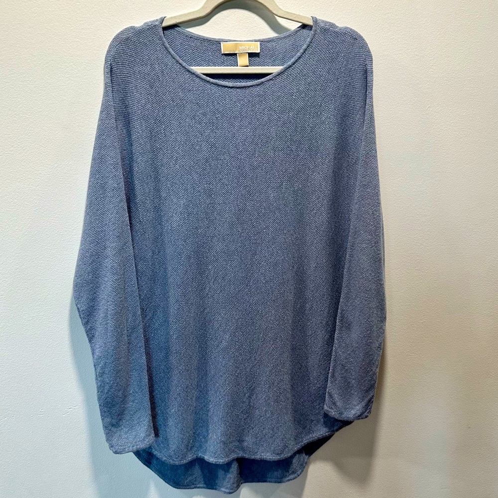 Michael Michael Kors Women’s Oversized Two Tone Knit Pullover Tunic Sweater Sz M